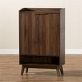 thumbnail image 4 of Bowery Hill Mid-Century Wood Shoe Cabinet in Walnut Brown, 4 of 10