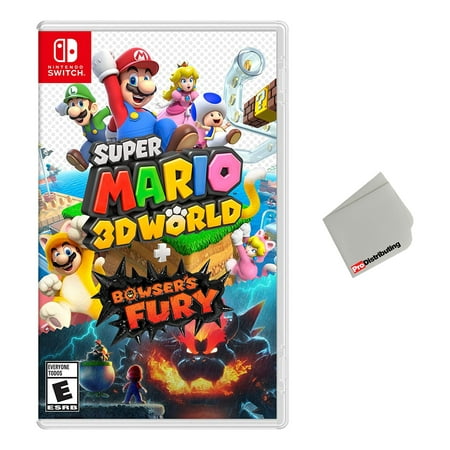 Super Mario 3D World + Bowser’s Fury - Nintendo Switch with Microfiber Cleaning Cloth
