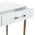 thumbnail image 6 of DecMode 47" x 31" White Wood 2 Drawers Console Table, 1-Piece, 6 of 16