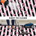 thumbnail image 5 of Cute Pink Bow Outdoor Rug for Patio/Deck/Porch, Non-Slip Large Area Rug 3 x 5 Ft, Black White Striped Preppy Aesthetic Indoor Outdoor Rugs Washable Area Rugs, Reversible Camping Rug Carpet Runner, 5 of 8