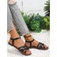 thumbnail image 4 of Fashionable Ankle Strap Sandals For Women, Cross Strap Flat Sandals, 4 of 4