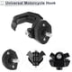 thumbnail image 5 of Gancho colgante ajustable para motocicleta, gancho doble tipo cuerno, soporte para casco y equipaje, colgador para scooters y bicicletas, negro, 1 Pc, 65mm, 5 of 7