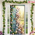 thumbnail image 4 of Cortina para puerta de Pascua | Decoración de puerta | Tapiz de pared para fiestas | Tela de poliéster para puerta principal | Decoración festiva para el hogar en celebración de Pascua, 4 of 8