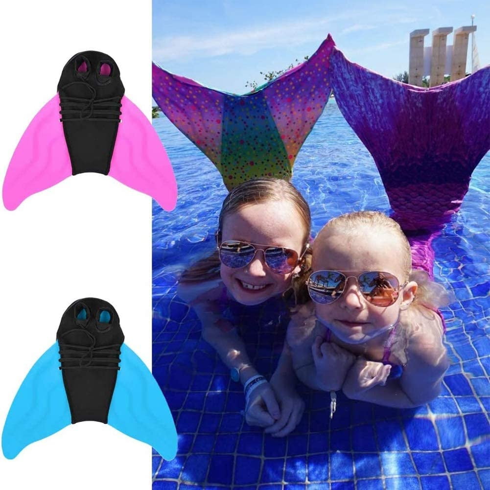 Training Flippers Swim Fins for Kids Adults Le Touch Mermaid Tails with Monofin for Swimming 
