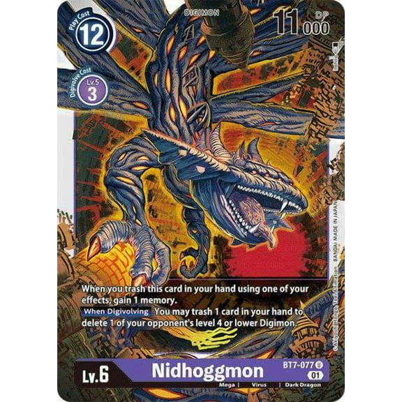 Digimon Next Adventure Uncommon Nidhoggmon BT7-077
