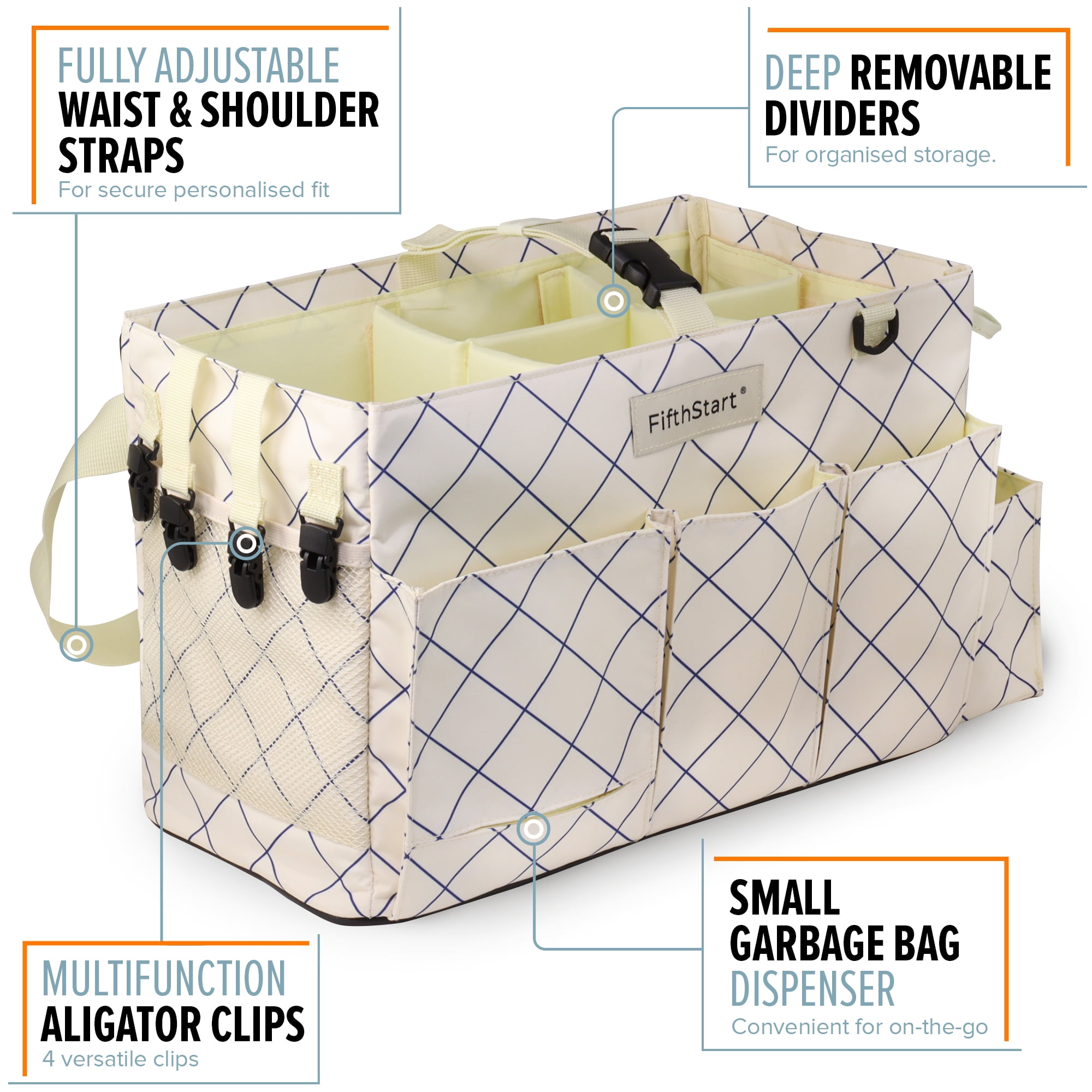 Storage Standard Cleaning Caddy Organizer Wearable with Handles and St –  StorageStandard