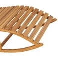 thumbnail image 2 of vidaXL Patio Lounge Chair Rocking Sunlounger with Cushion Sunbed Solid Teak, 2 of 12