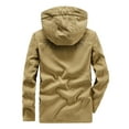 thumbnail image 5 of Vedolay Men's Jacket Fashion Casual Autumn and Winter Thick Hooded Jacket Khaki,3XL, 5 of 5
