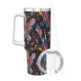 thumbnail image 2 of Pofeuu United States Of America Print 40oz Ice Bully With Handle And Straw Stainless Steel Vacuum Insulated Cup And 2 In 1 Straw Lid, 2 of 8