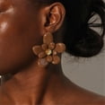 thumbnail image 5 of Vibrant Floral Acrylic Studs Earrings Lightweight Hypoallergenically Jewelry Gift for Women, 5 of 16