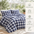 King Washedton Duvet Cover Set 3-piece Check - Walmart.com