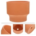 thumbnail image 2 of Ceramic Flower Planter Succulent Pot Flower Pot Breathable Plants Pots, 2 of 8