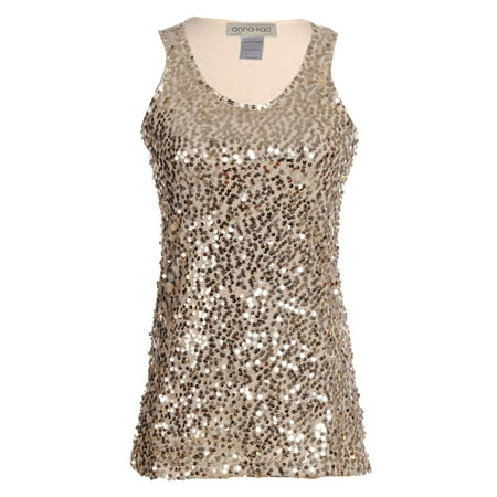 Anna-Kaci - Womens Casual Vest Sequin Metallic Sparkly Cocktail Party ...