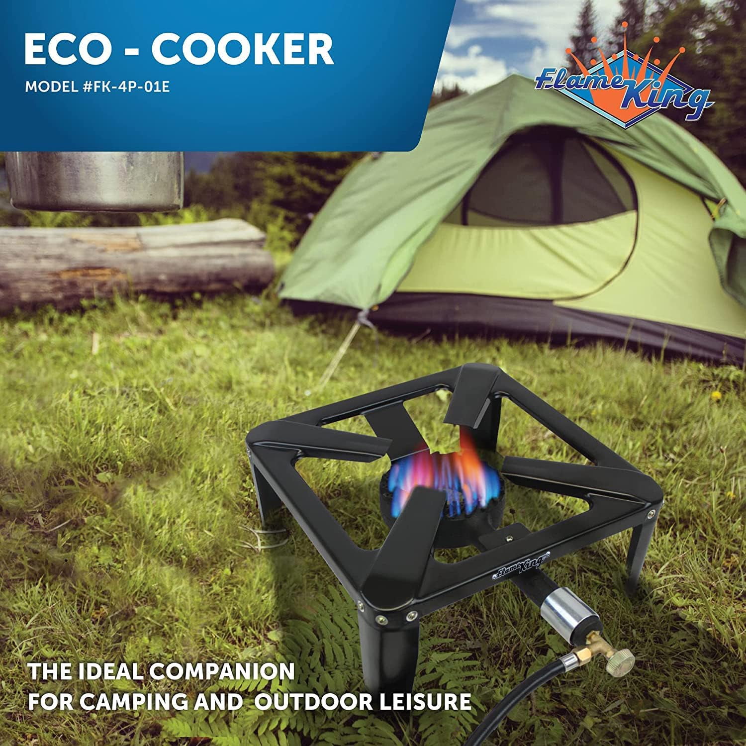 Flame King Propane 120,000 BTU Heavy Duty Single Burner Turkey Fryer Outdoor Bayou Cooker Stove