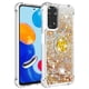 thumbnail image 2 of Funda para Xiaomi Redmi Note 11 4G/Note 11S 4G con Brillo Líquido Flotante, Purpurina, Parachoques y Anillo Giratorio Soporte, 2 of 5