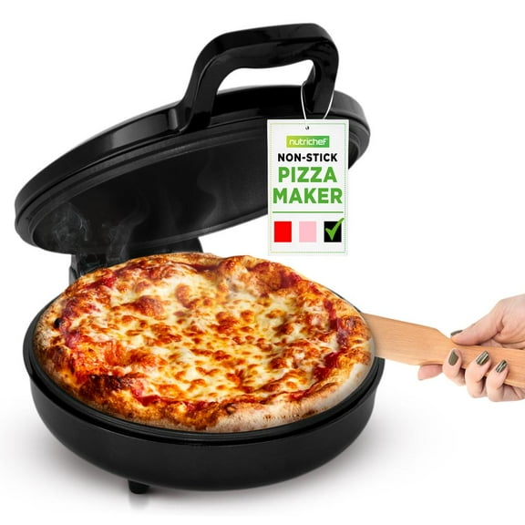 Countertop Pizza Maker - Non-Stick Electric Pizza Oven with Cool Touch Handle