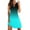Blue, variant on Midi Dresses Summer Women Crew Neck Solid Basic T-Shirts Sundress Short Sleeve Casual Dresses with Pocket