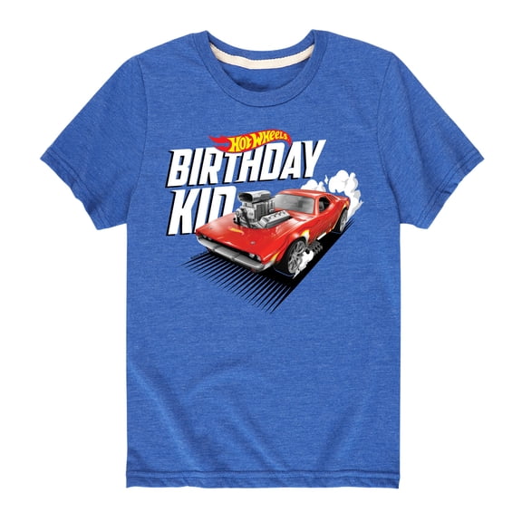 Hot Wheels - Birthday Kid - Toddler And Youth Short Sleeve Graphic T-Shirt