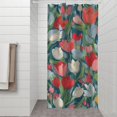 thumbnail image 2 of Pioneer Flower Floral Print Pattern Shower Curtain 36"x72" ,Bathroom Decorative Shower Curtains Set with 12 Hooks,Modern Waterproof Washable Shower Curtain, 2 of 6