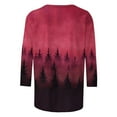 thumbnail image 5 of Oksale Womens Plus Size Shirts Trendy Graphic Shirt 3/4 Sleeve Tee Blouses Casual Crew Neck Blouse Soft Going Out Top Slouchy Fall Tops, 5 of 5
