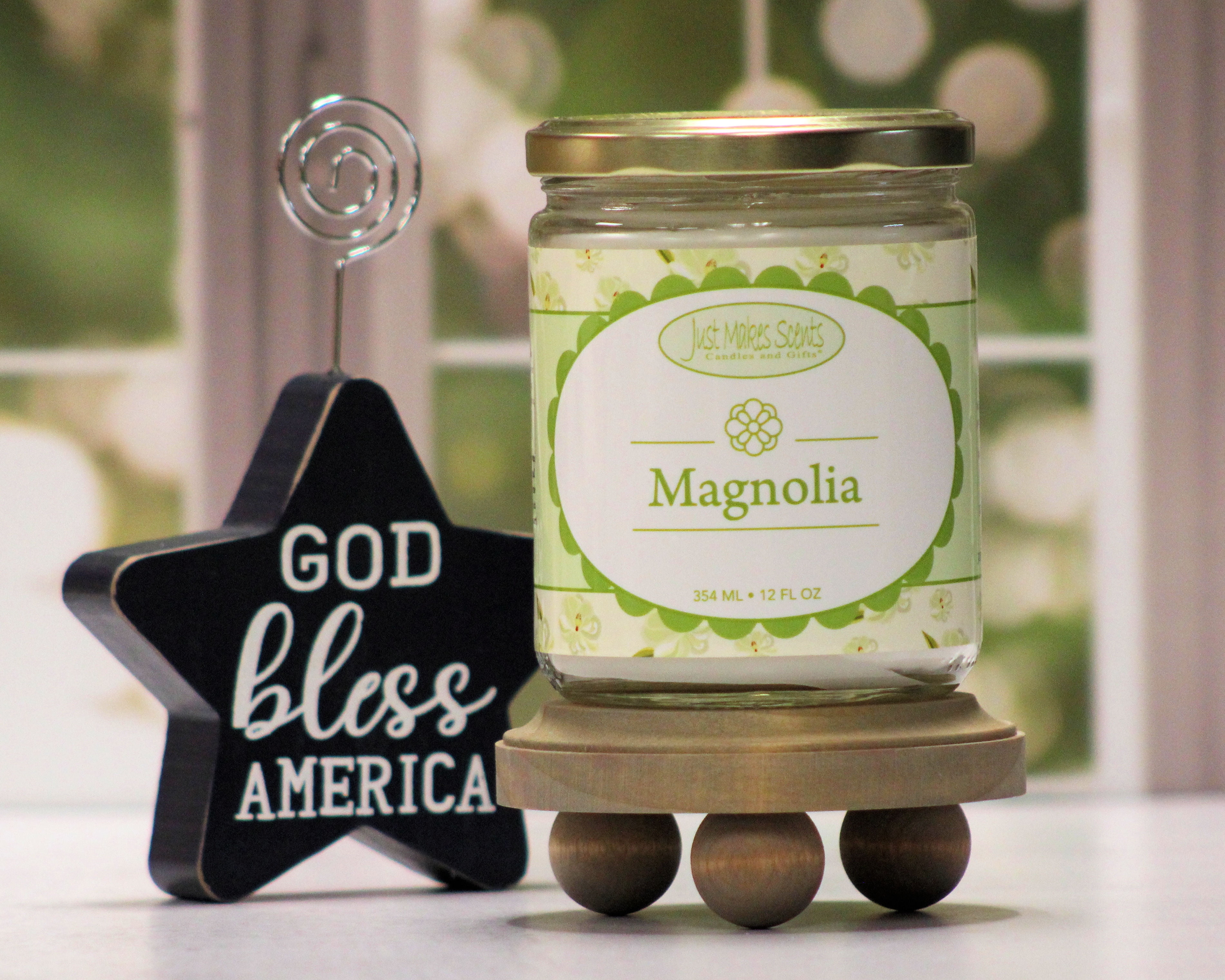 Magnolia Salsa Jar Candle 12 oz -Just Makes Scents Candles & Gifts