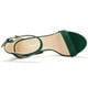 thumbnail image 5 of Sandalias de plataforma con correa de tobillo de Tacón alto Allegra K Verde 39, 5 of 7