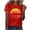 Red, variant on YHAJDS T Shirts for Women Short Sleeve Round Neck Print Casual Everyday Pullover Tops