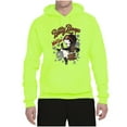 thumbnail image 2 of Wild Bobby, Biker Betty Boop Wild One MC Motorcycle Betty Boop Unisex Hoodie Sweatshirt, Safety Green, Large, 2 of 5