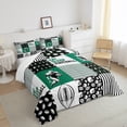 thumbnail image 3 of Erosebridal Football Bedding Full Size,Football Player Comforter Sets for Teens Adult,Ball Game Patchwork Quilt for Gift,Geometry Eat Sleep Football Artwork Inner Fill with 2 Pillowcases, 3 of 6