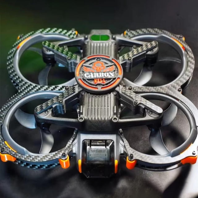 Protector de fibra de carbono LUVCLS para DJI AVATA2 con barra antichoque