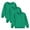 Green, variant on Odeerbi Toddler Boys Girls 3 PCS Cotton Crewneck Sweatshirts Fall Winter Pullover Sweatshirt Toddler Kids Cute Solid Color Long Sleeve Sweatshirts Top Toddler Clothes Red
