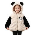 thumbnail image 2 of LangJing Baby Girls Cute Fleece Zip Up Hoodie Jacket Sherpa Warm Fuzzy Jackets Toddler Kids Sweatshirt Winter Coat, 0-5Years, 2 of 6