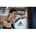 thumbnail image 6 of Adidas Boxing Gloves - Hybrid 150 - Kick Boxing and Punching Gloves - for Men & Women - Black/White, 10oz, 6 of 8