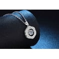thumbnail image 4 of Leander's original S925 sterling silver beating heart necklace, featuring a circular lab-grown diamond, is a minimalist, high-end gift., 4 of 6
