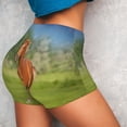 thumbnail image 4 of Rocae horse running freely for Women's Quick-Dry Running Shorts,Ladies Active Athletic Apparel Yoga Workout Gym Running Volleyball Spandex Shorts-X-Large, 4 of 8