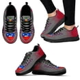 thumbnail image 1 of Zapatillas deportivas para mujer con la bandera de Haití, informales, con cordones, planas, grises, de verano, cómodas y transpirables, con estampado de amor para caminar., 1 of 6