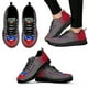 thumbnail image 1 of Zapatillas deportivas para mujer con la bandera de Haití, informales, con cordones, planas, grises, de verano, cómodas y transpirables, con estampado de amor para caminar., 1 of 6