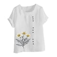 thumbnail image 4 of Babysbule Crew Neck Floral Short Sleeve Blouse, Women's, 4 of 5