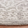 thumbnail image 3 of SAFAVIEH Metro Joshua Medallion Area Rug, Grey/Ivory, 6' x 6' Round, 3 of 8
