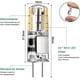 thumbnail image 2 of G4 Light Bulb, G4 LED Bulb 2W 200LM, 20W Halogen Bulb Equivalent, Warm White 3000K, AC/DC 12V, Flicker Free, Pack of 10, 2 of 4