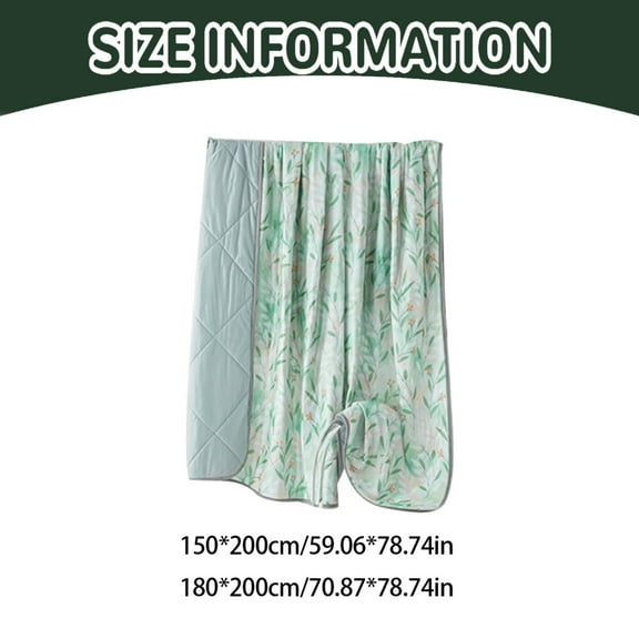 1 Double Air-Conditioned Quilt 150X200Cm Summer Cool Ice Quilt Air Condition Quilt Washable Bedspread Home Bedding