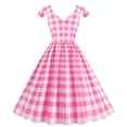 thumbnail image 4 of Sngxgn Women Dress Sleeveless Bodycon Tie Waist Party Mini Dresses(Pink,S), 4 of 8