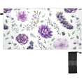 thumbnail image 2 of GZHJMY Purple Flowers Beach Towel Quick Dry Absorbent Bath Towels Sandproof Lightweight Towel for Gym Yoga Sports Swimming- 30x60in Washcloth, 2 of 7