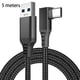thumbnail image 1 of Cable de carga VR Type-c Date Line Reemplazo del cable de carga rápida para Oculus Quest 2, negro, 5 metros sidaley EL002628-04, 1 of 2