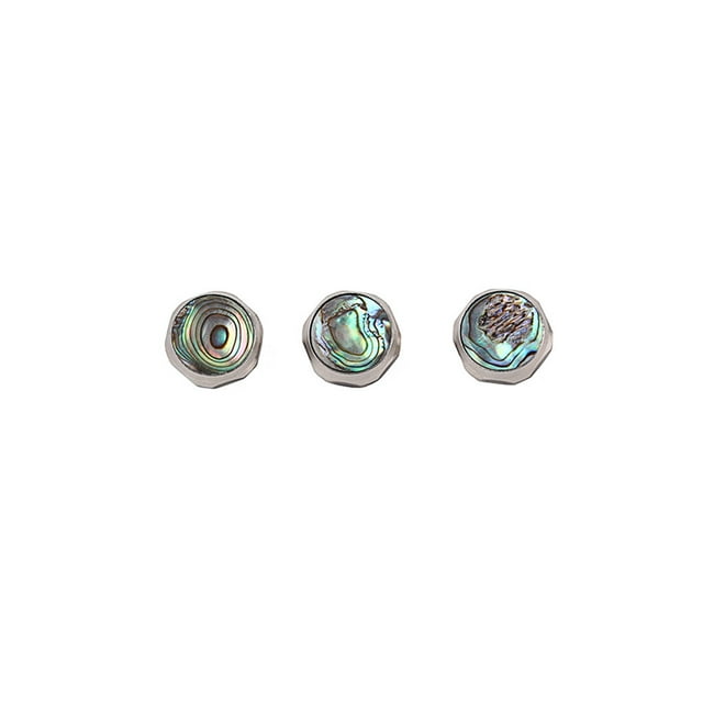 Wweixi 3 Pcs Bouton de Trompette Remplacement Composant de Réparation Universel Petit Métal Doigts de Musique Touches Instrument en Laiton Type 2