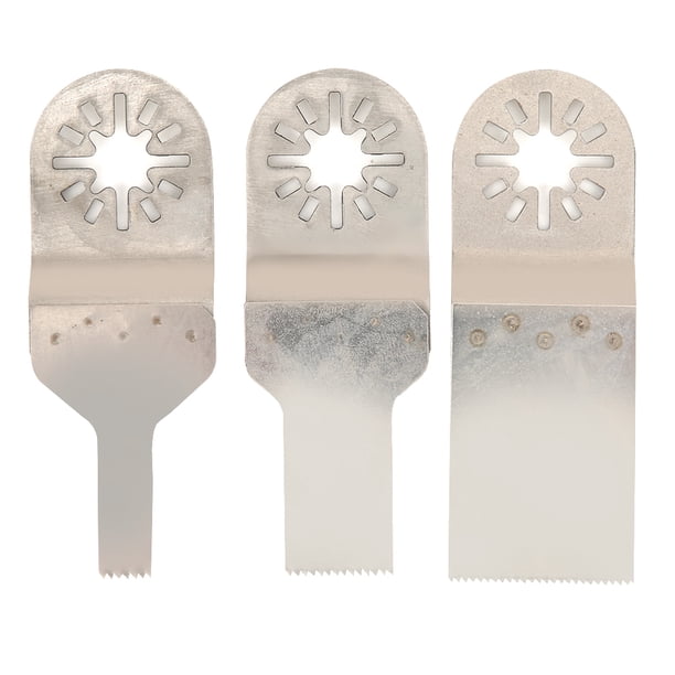 Hoja de sierra oscilante de 3 piezas de acero inoxidable recto para cortar madera y plástico de 10 mm/20 mm/34 mm