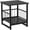 Black 1pc 18inch, variant on End Table, Industrial Side Table with 2-Tire Storage Shelf, 180LBS Mini Fridge Stand with Adjustable Feet, 18"x18" Wood Night Stand Small Bedside Table with Sturdy Metal Frame for Living Room Bedroom