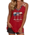 thumbnail image 3 of Summer Tank Tops for Women Printed Sleeveless Casual Summer Loose Fit Tank Top USA 250Th Anniversary Shirt Red L, 3 of 5