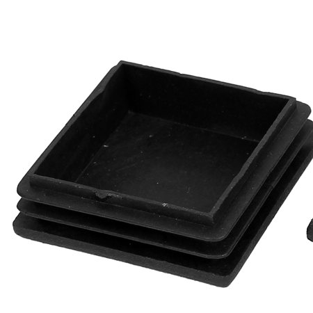 Plastic Square 50mm x 50mm Antislip Chair Foot Cover Table ...