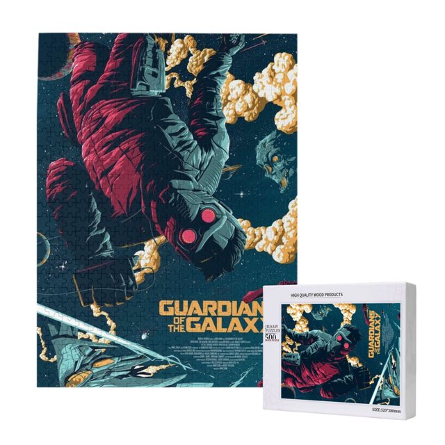 Puzzle de madera de 500 piezas de Guardianes de la Galaxia: apto para niños y adultos, rompecabezas para niños y niñas, juguetes de entretenimiento con rompecabezas, talla única
